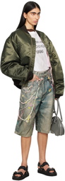 Acne Studios Green Logogram Bomber Jacket