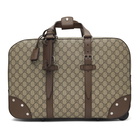 Gucci Beige Wheeled GG Supreme Carry-On Weekender Bag