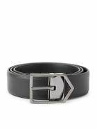 Canali - 3.5cm Leather Belt - Black