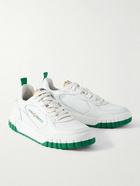 Casablanca - The Court Logo-Appliquéd Leather Sneakers - White