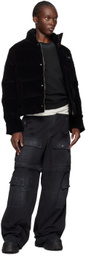 We11done Black Faded Sweatshirt