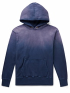 Les Tien - Garment-Dyed Cotton-Jersey Hoodie - Blue