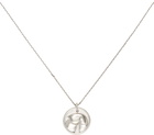 Ludovic de Saint Sernin Silver Bottom Medallion Necklace