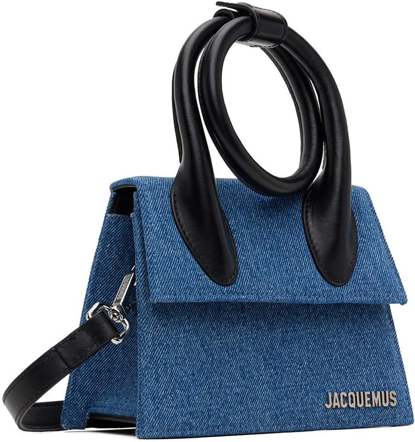 JACQUEMUS Blue 'Le Chiquito Nœud' Denim Bag Jacquemus