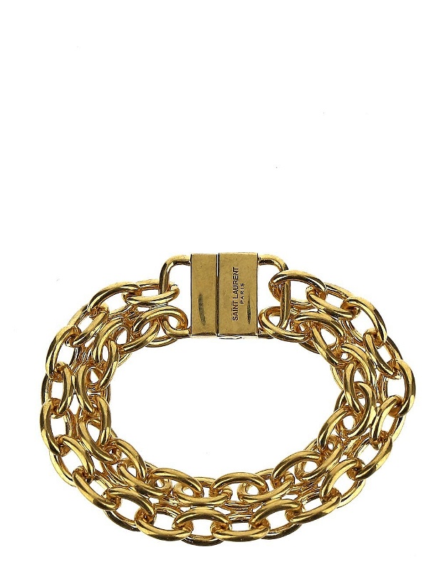 Photo: Saint Laurent Gold Tone Bracelet