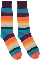 Paul Smith Four-Pack Multicolor Artist Stripe Socks