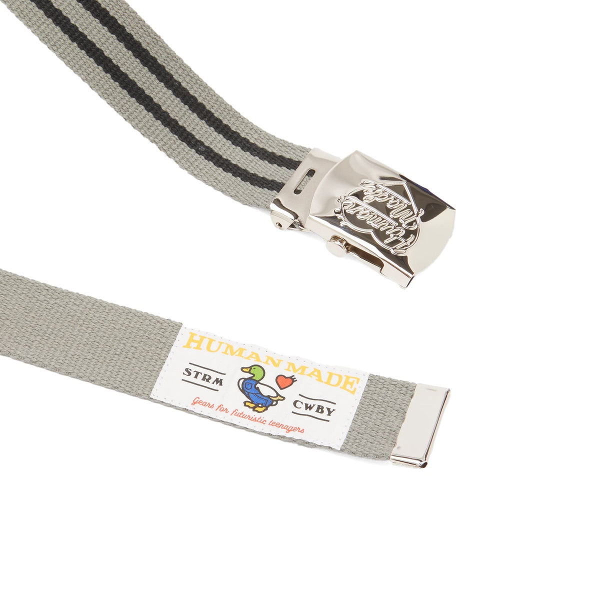 Human Made Men's Webbed Belt in Grey 