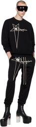 Rick Owens Black Champion Edition Embroidered Lounge Pants