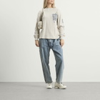 YESEYESEE Women's Y.E.S Stamp Waffle Long Sleeve in Ecru