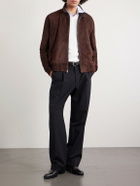 Ralph Lauren Purple label - Suede Bomber Jacket - Brown
