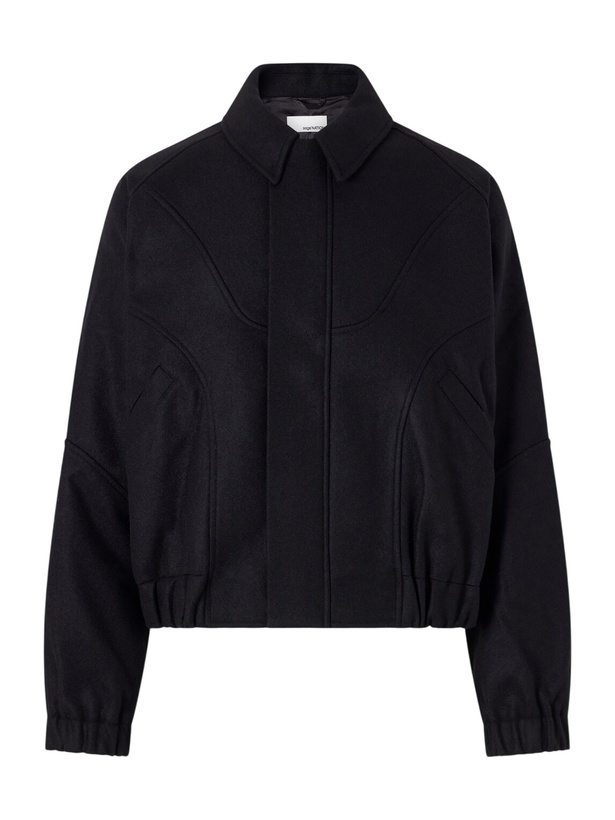Photo: SAGE NATION - Jiji Paneled Melton Wool Jacket - Black