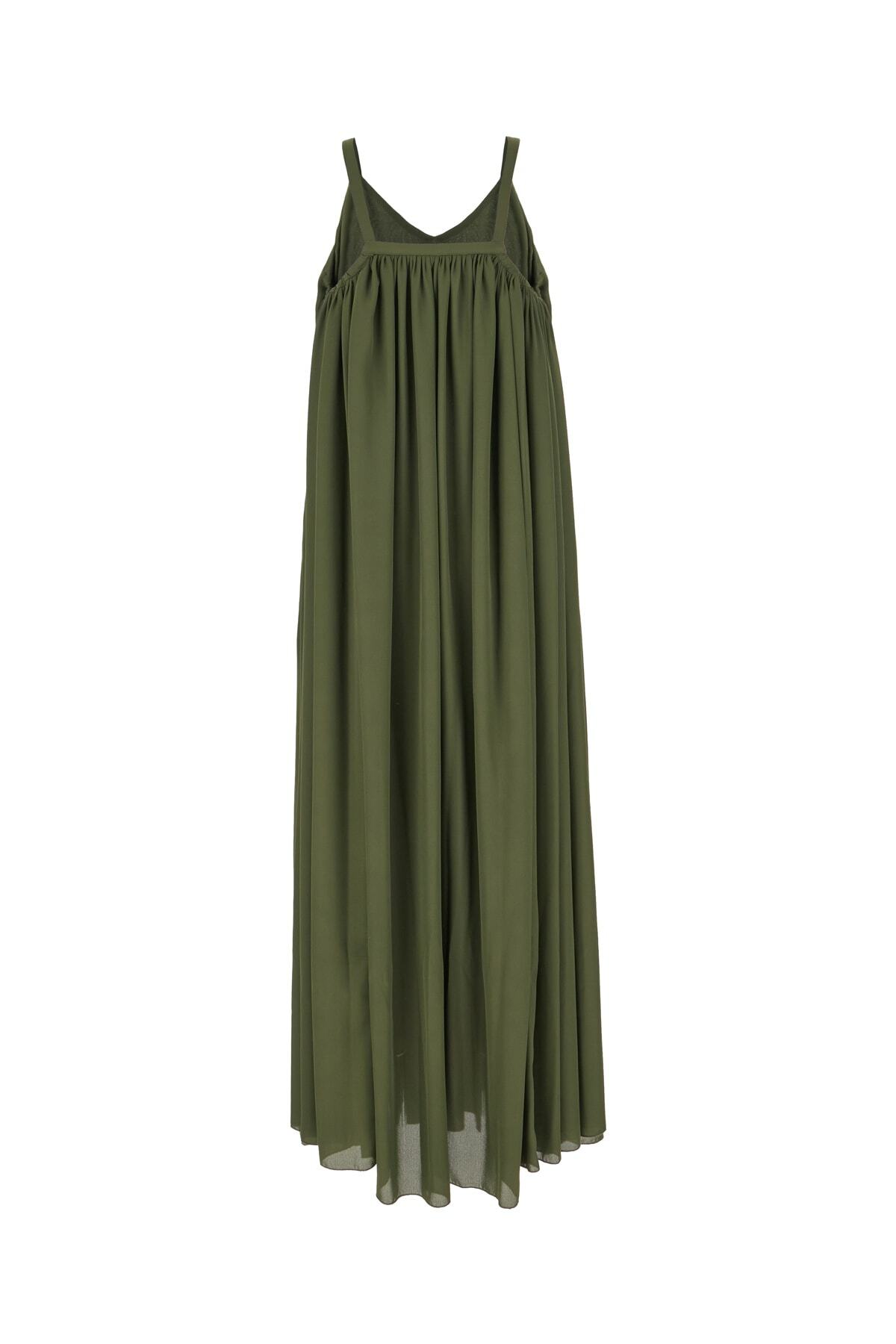 Ballantyne Military Green Polyester Dress