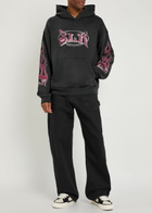 Nahmias Summerland Racing Hooded Cotton Sweatshirt Black