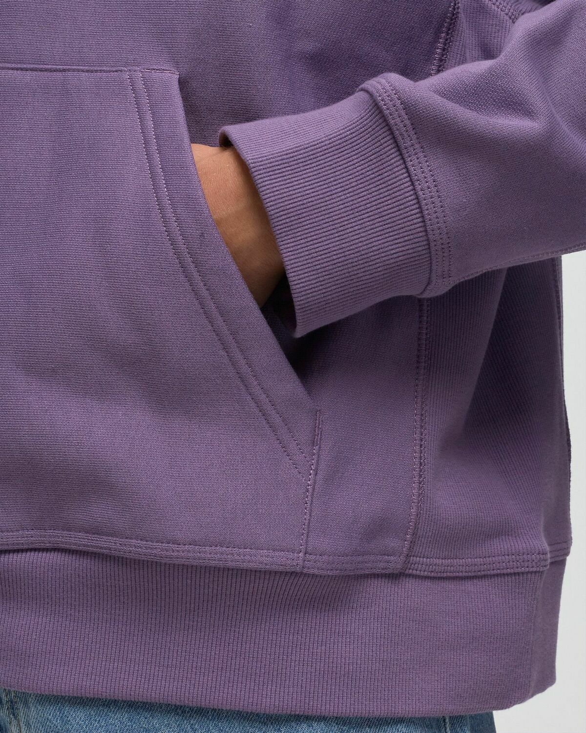 Carhartt Wip Hooded American Script Sweat Purple Hoodies
