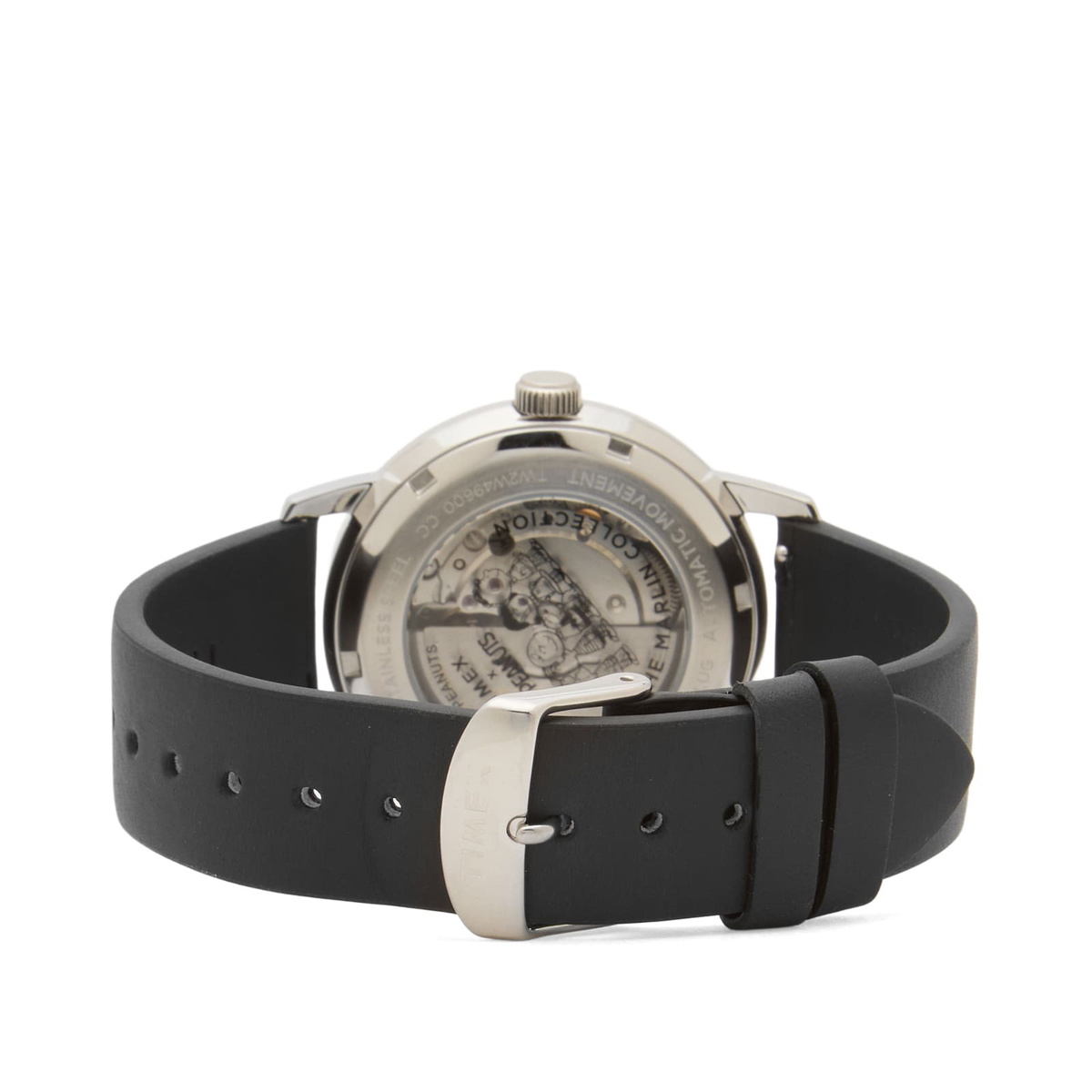 Timex x Peanuts Marlin Automatic 40mm Watch in Silver/Black 