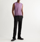 BOTTEGA VENETA - Wool and Cashmere-Blend Sweater Vest - Purple