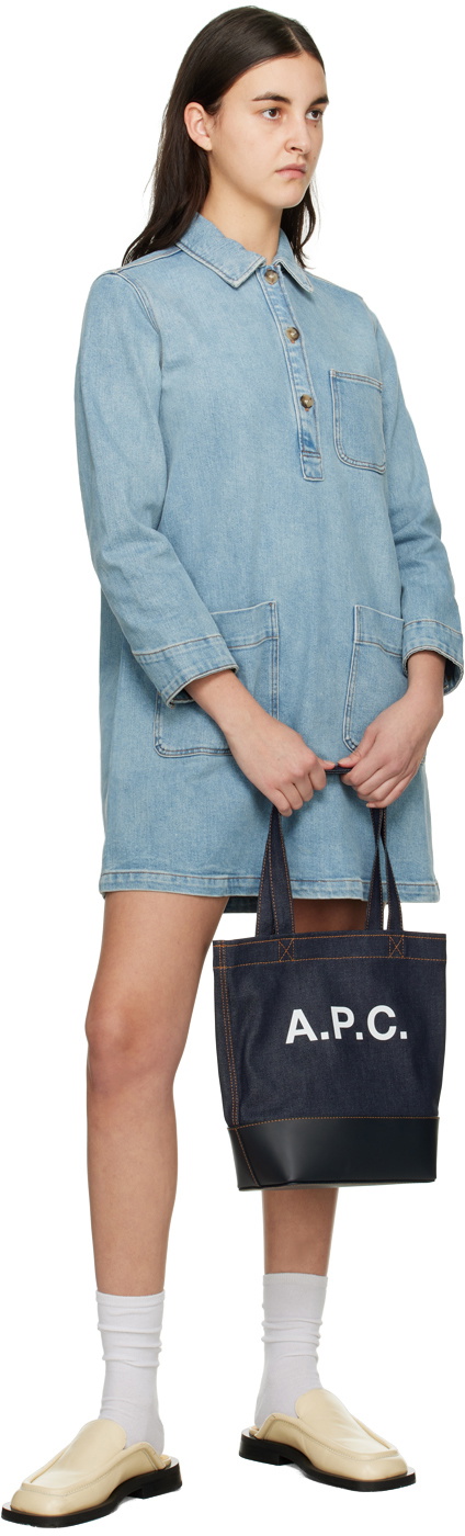 A.P.C. Indigo Aurelia Denim Minidress