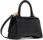 Balenciaga Black XS Hourglass Top Handle Bag