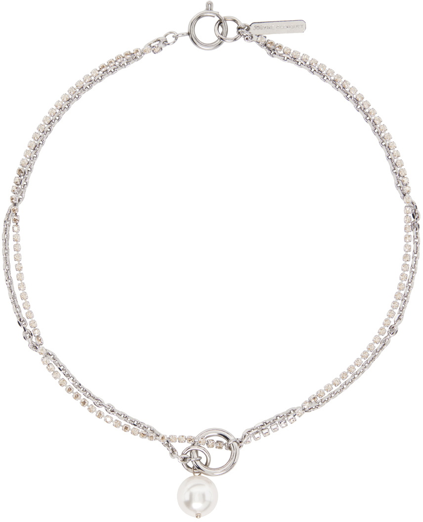 Justine Clenquet Silver Laura Necklace Justine Clenquet