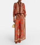 Zimmermann Mahon paisley silk palazzo pants