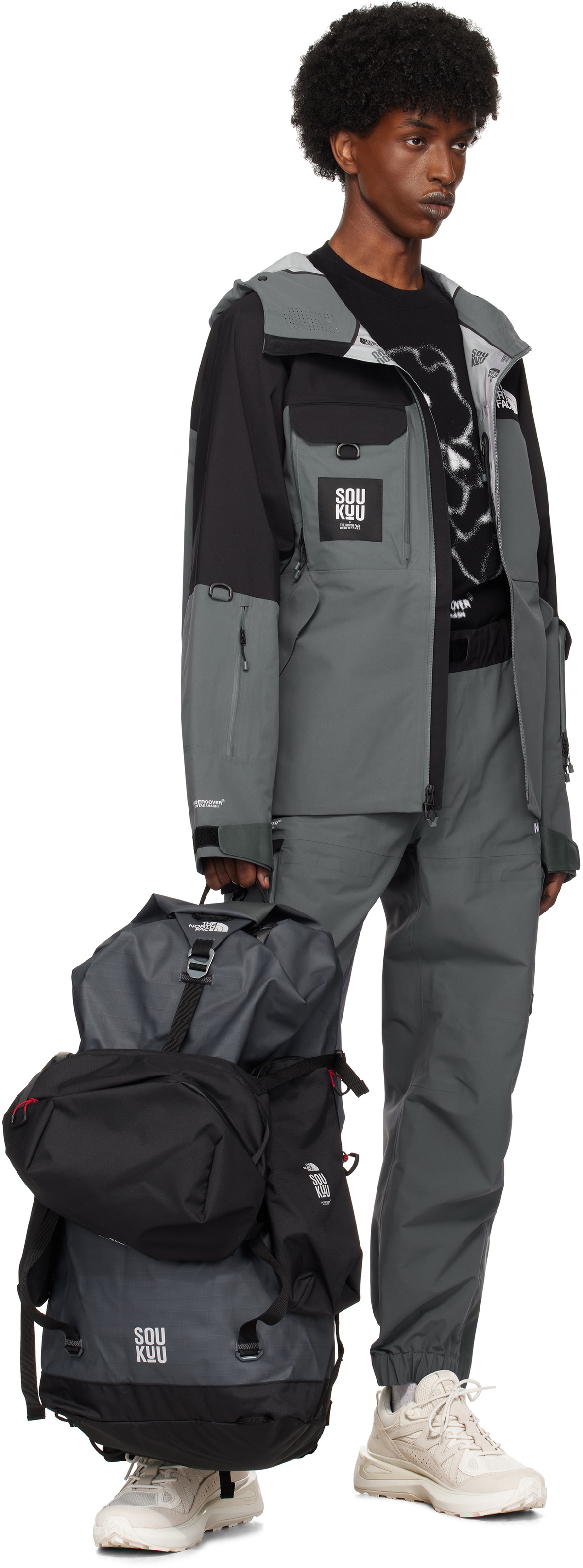 UNDERCOVER Gray The North Face Edition SOUKUU Hike Utility Shell Trousers