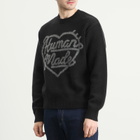 Human Made Men's Heart Knit Sweater in Black