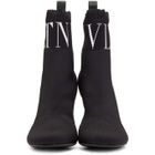 Valentino Black Valentino Garavani VLTN Sock Boots