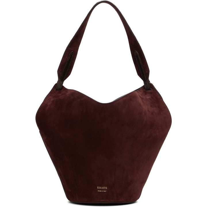 Photo: KHAITE Burgundy Lotus Mini Tote