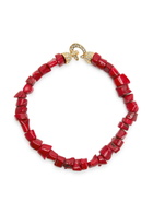 Timeless Pearly Beaded 24kt Gold-plated Necklace - One Size