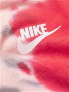 Nike - NSW Logo-Print Tie-Dyed Cotton-Jersey T-Shirt - Red