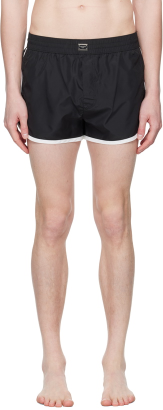 Photo: Dolce&Gabbana Black Tag Swim Shorts