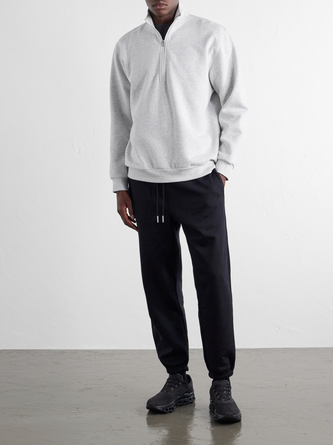 On - Club Collective Tapered Cotton-Blend Jersey Sweatpants - Black