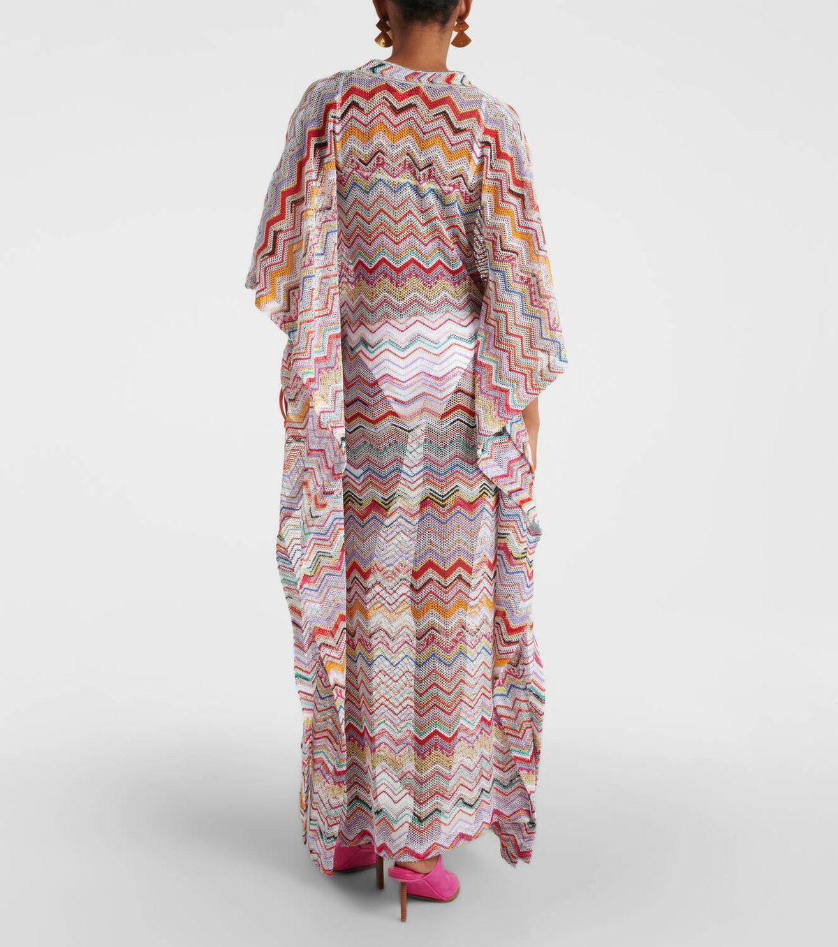 Missoni Mare Zig Zag lamé beach cover-up
