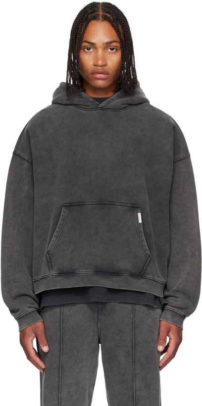 Photo: Represent Gray Initial Boxy Hoodie
