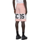 GCDS Pink Band Logo Bermuda Shorts