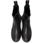 Alexander McQueen Black Paint Splatter Hybrid Chelsea Boots