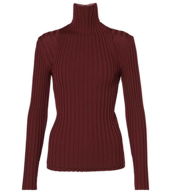 Photo: Ferragamo Ribbed-knit wool turtleneck sweater