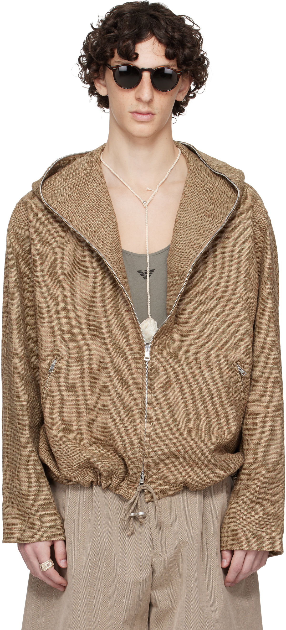 【ARMEN/アーメン】HOODED LONG VEST luxe sp 楽天市場】ARMEN アーメン フリース フロント スナップ