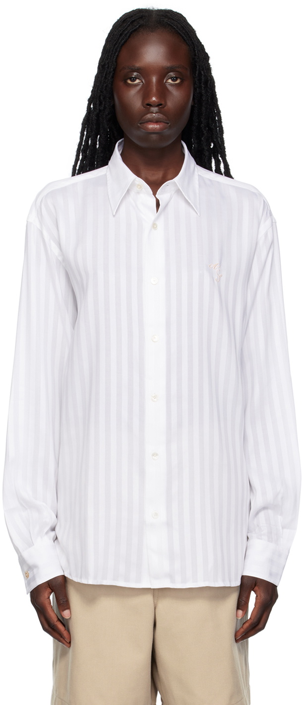 Acne Studios White Striped Shirt Acne Studios