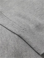 Mr P. - Circular-Knit Cashmere Hoodie - Gray