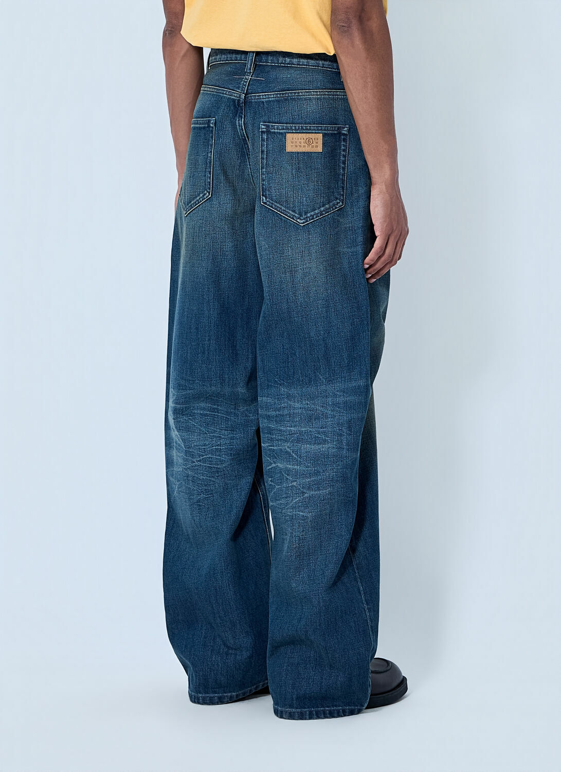 MM6 Maison Margiela Wide-Leg Denim Trousers