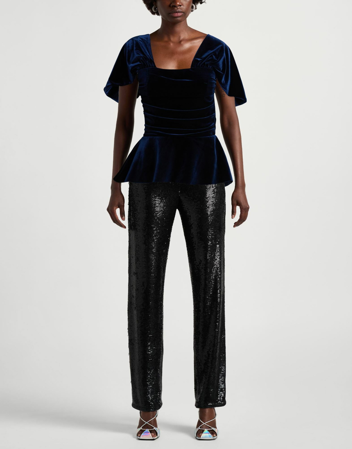 Chiara Boni La Petite Robe Womens Top Midnight in Blue