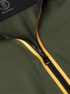 Bogner - Leron Colour-Block Stretch-Jersey Half-Zip Base Layer - Green