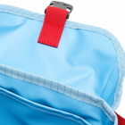 Acne Studios Men's Post Ripstop Suede Mini Messenger Bag in Pale Blue/Red
