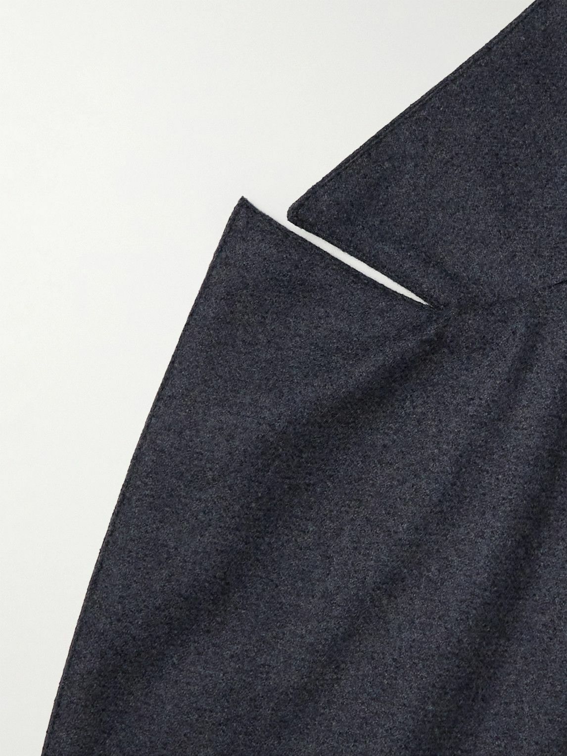 Stoffa - Double-Breasted Wool Blazer - Blue