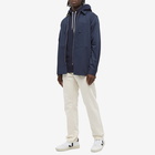 Maison Kitsuné Men's Fox Patch Classic Popover Hoody in Navy