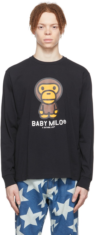 Photo: BAPE Black Milo Long Sleeve T-Shirt