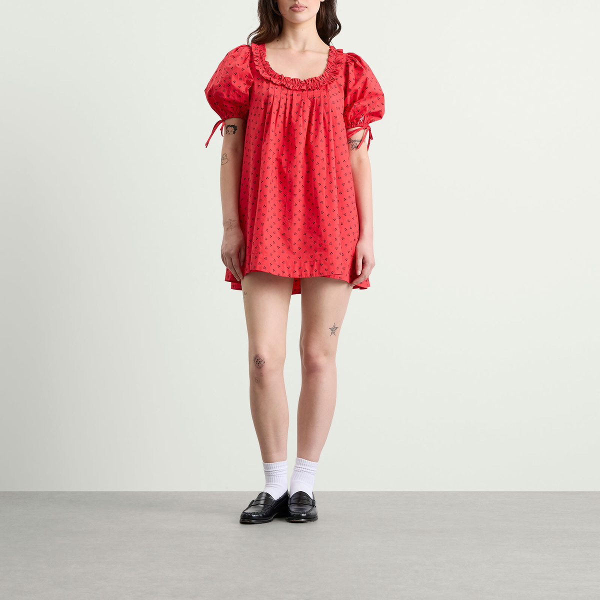 Damson Madder Women's Jemima Mini Dress in Red
