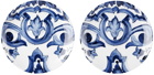 Dolce & Gabbana White & Navy Mediterraneo Dessert Plate Set