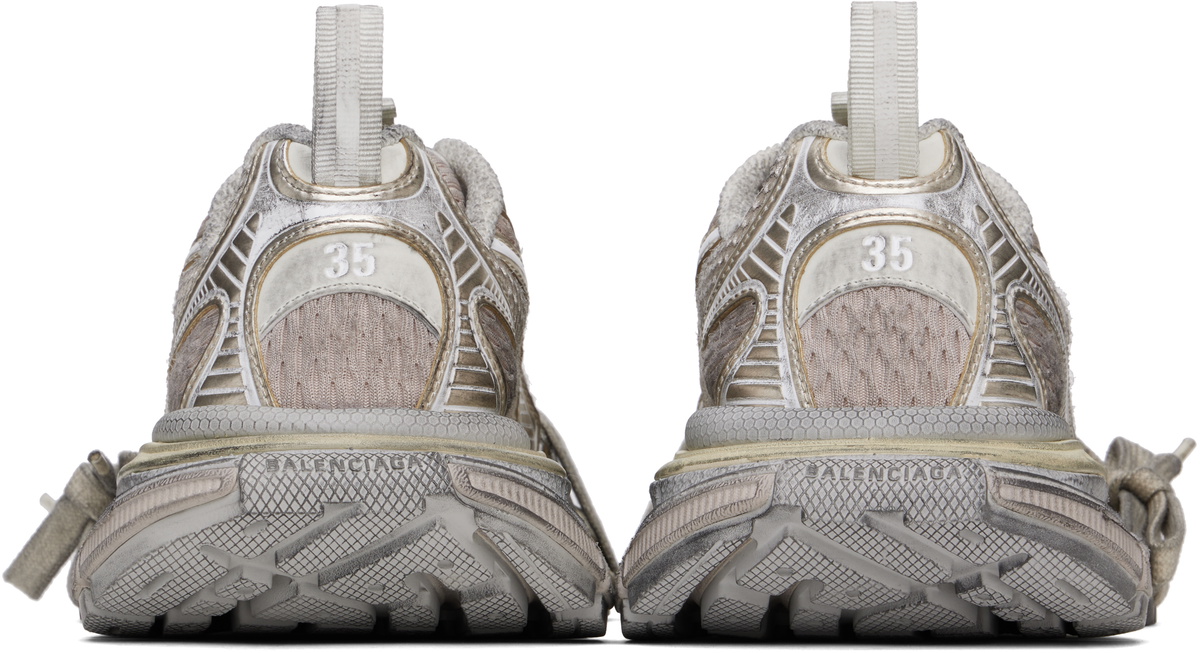 Balenciaga Silver & Beige 3XL Sneakers Balenciaga